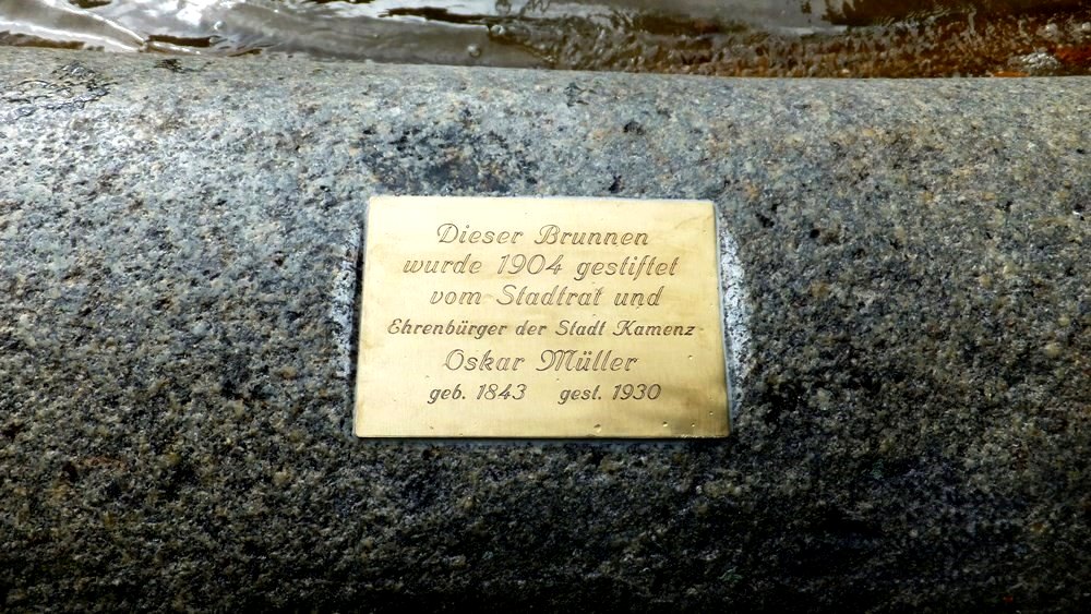 Familienchronik: Emil-Oskar-Müller-Brunnen, Schillerpromenade Kamenz in der Oberlausitz.