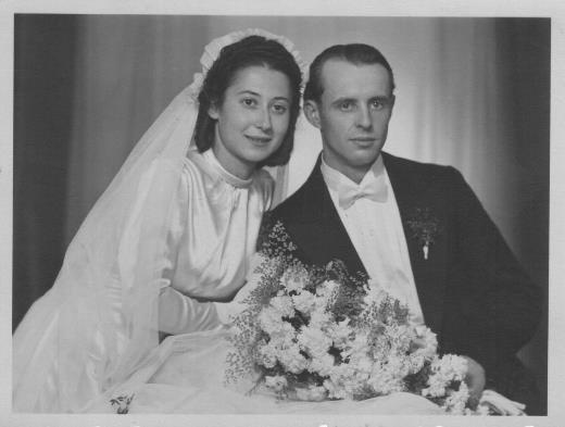 Hochzeit Heinz Richter und Sigrid Schneider 1948 in Kamenz