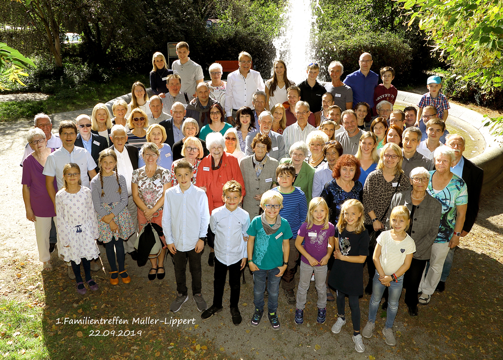 Familienchronik: Familientreffen der Tuchfabrikanten-Familie Müller aus Kamenz am  22 September 2019.